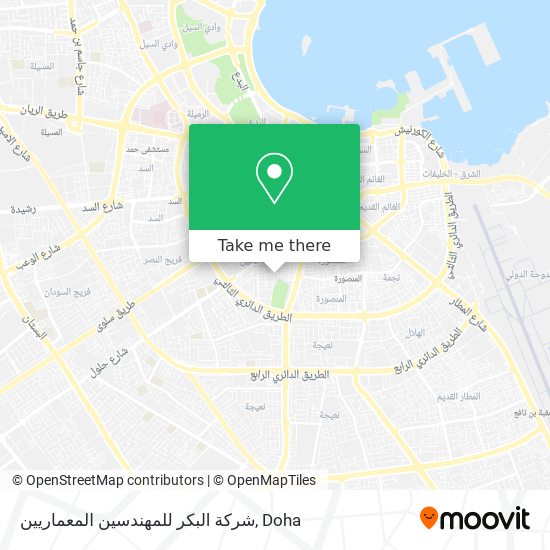 شركة البكر للمهندسين المعماريين map
