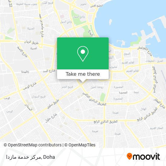 مركز خدمة مازدا map