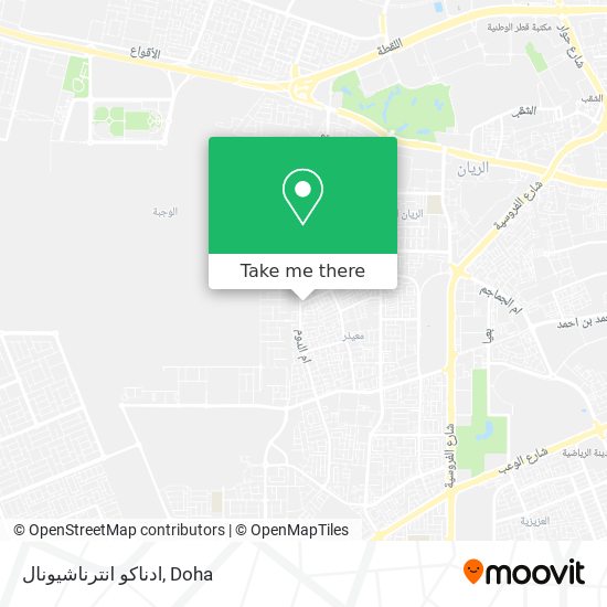 ادناكو انترناشيونال map