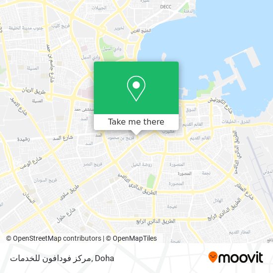 مركز فودافون للخدمات map