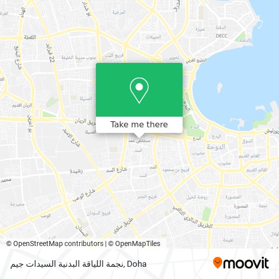 نجمة اللياقة البدنية السيدات جيم map