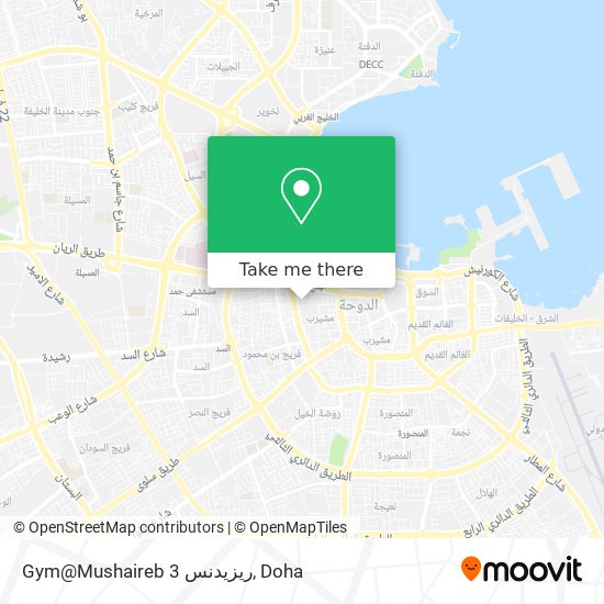 Gym@Mushaireb ريزيدنس 3 map
