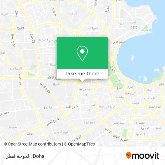 الدوحة قطر map