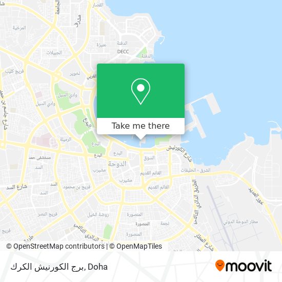 برج الكورنيش الكرك map