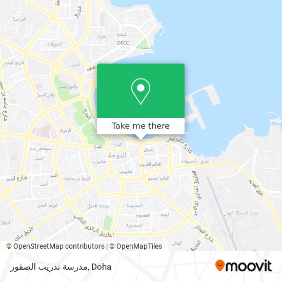 مدرسة تدريب الصقور map