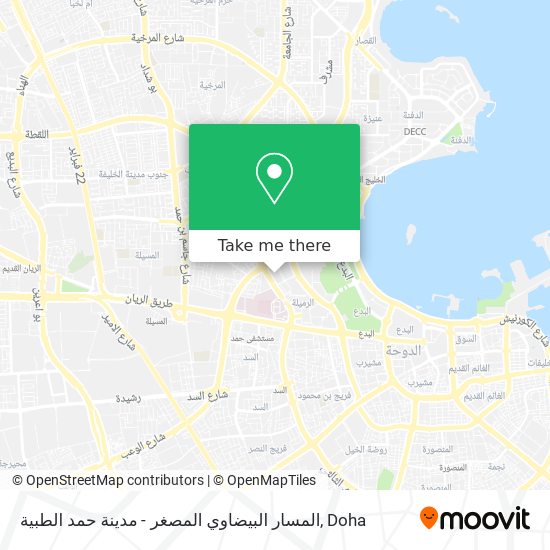 المسار البيضاوي المصغر - مدينة حمد الطبية map