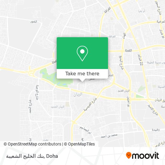 بنك الخليج الشعيبة map