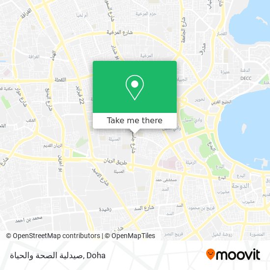 صيدلية الصحة والحياة map