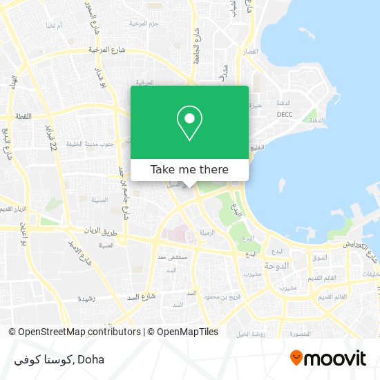 كوستا كوفي map