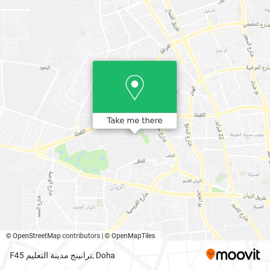 F45 ترانينج مدينة التعليم map