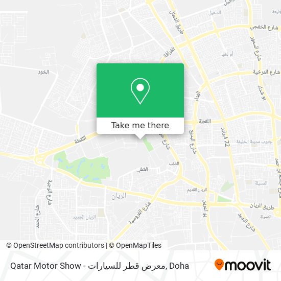 Qatar Motor Show - معرض قطر للسيارات map