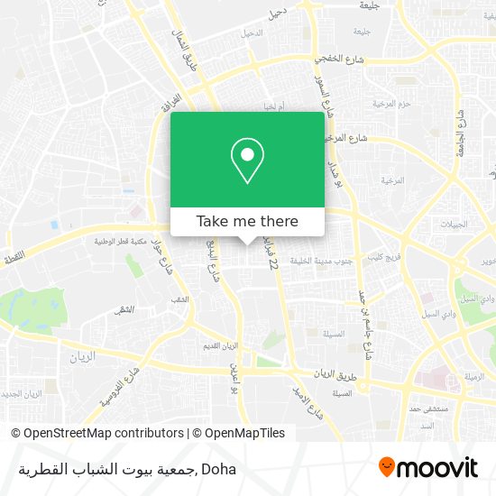 جمعية بيوت الشباب القطرية map