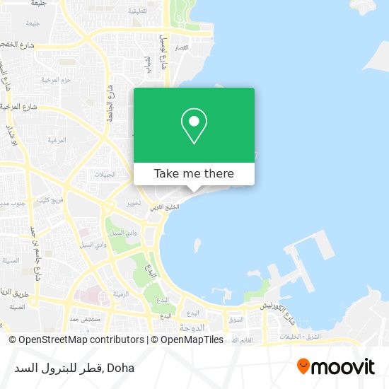 قطر للبترول السد map