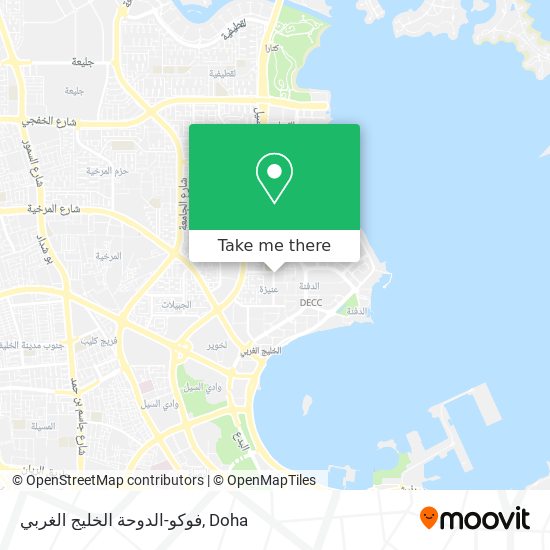 فوكو-الدوحة الخليج الغربي map