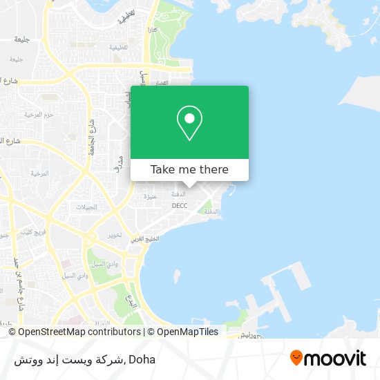 شركة ويست إند ووتش map