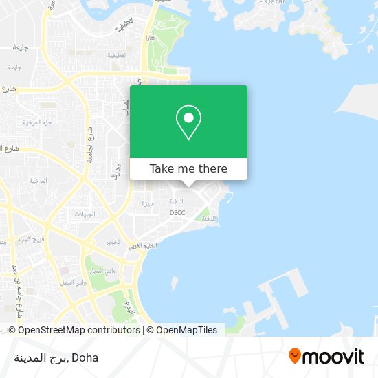 برج المدينة map