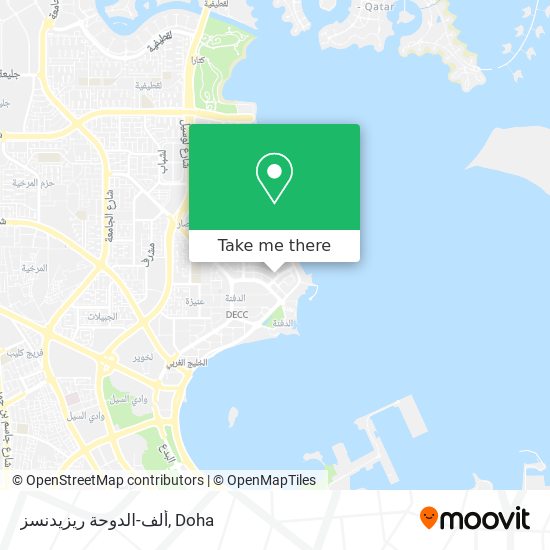 ألف-الدوحة ريزيدنسز map