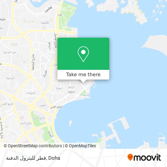 قطر للبترول الدفنة map