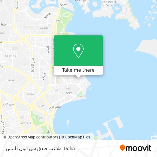 ملاعب فندق شيراتون للتنس map