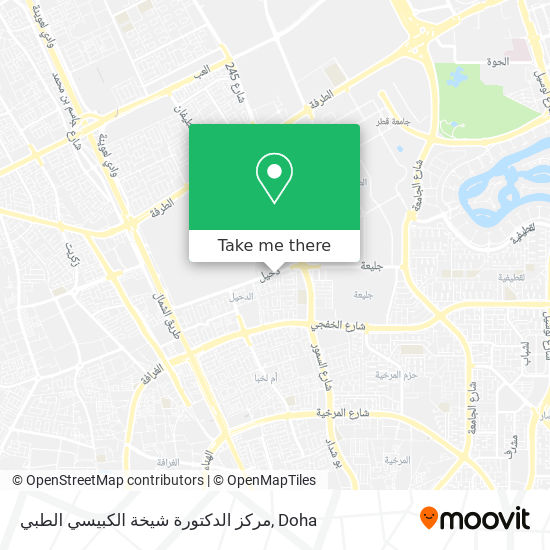مركز الدكتورة شيخة الكبيسي الطبي map