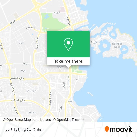 مكتبة إقرا قطر map