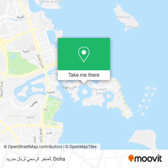 المتجر الرسمي لريال مدريد map