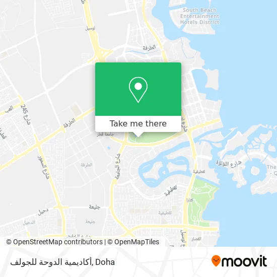 أكاديمية الدوحة للجولف map