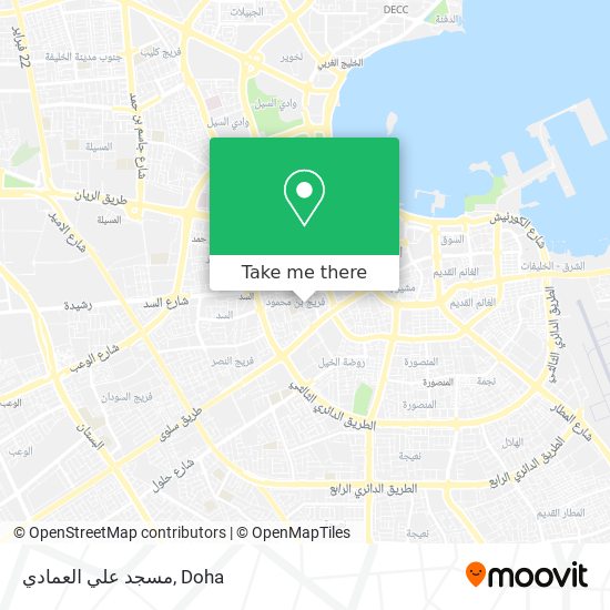مسجد علي العمادي map