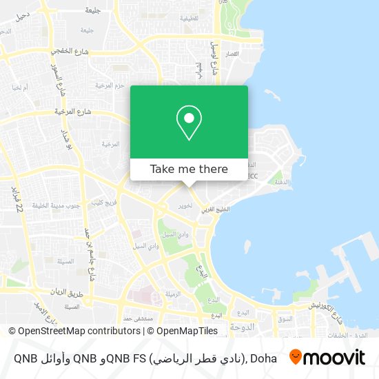 QNB وأوائل QNB وQNB FS (نادي قطر الرياضي) map