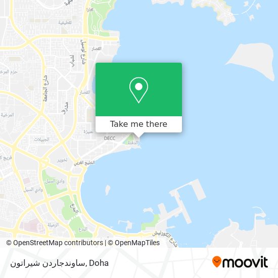 ساوندجاردن شيراتون map