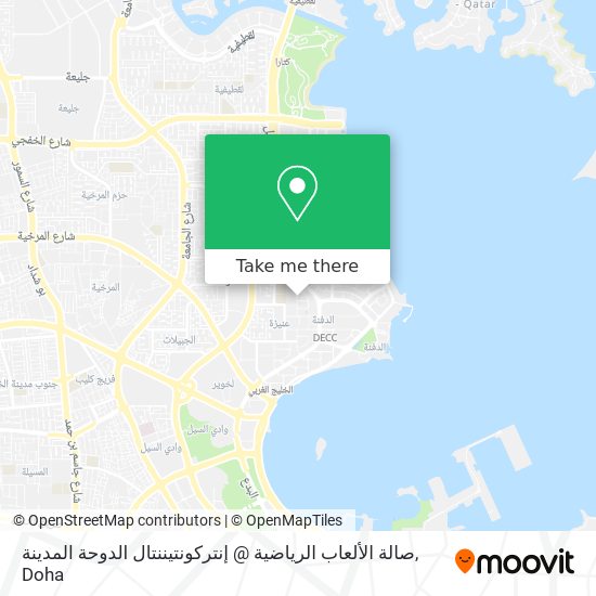 صالة الألعاب الرياضية @ إنتركونتيننتال الدوحة المدينة map