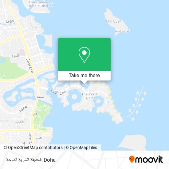 الحديقة السرية الدوحة map