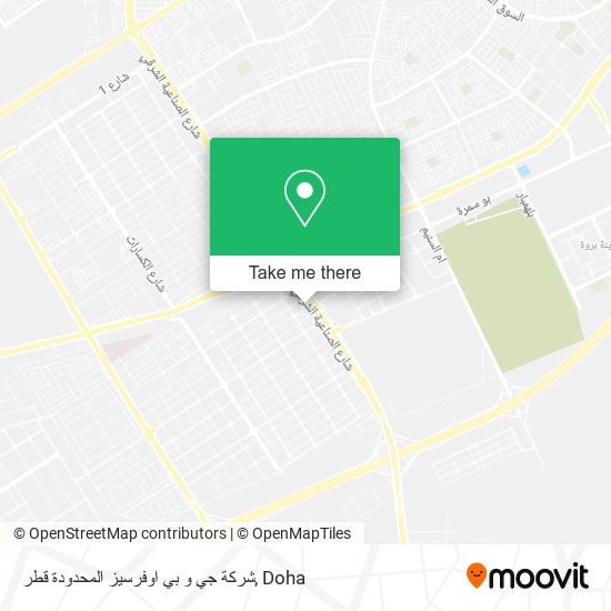 شركة جي و بي اوفرسيز المحدودة قطر map