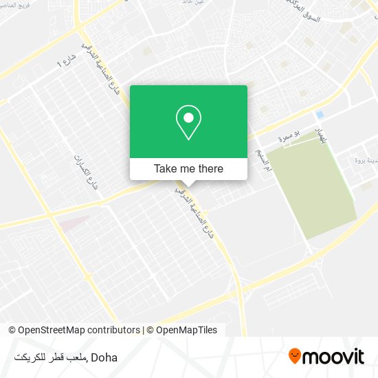 ملعب قطر للكريكت map