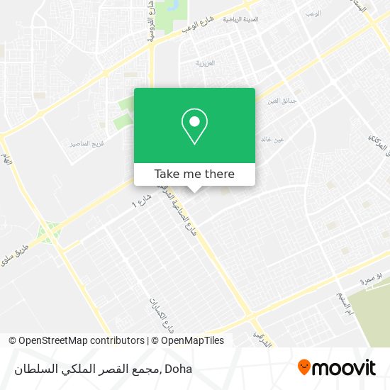 مجمع القصر الملكي السلطان map