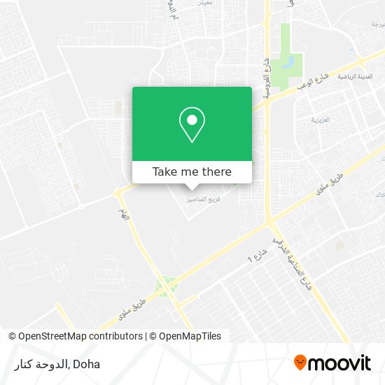 الدوحة كتار map