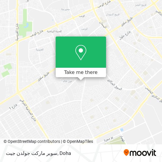 سوبر ماركت جولدن جيت map