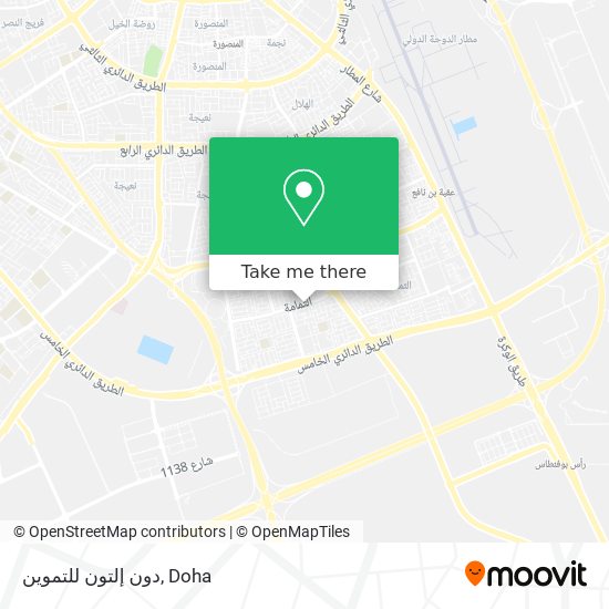 دون إلتون للتموين map