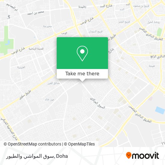 سوق المواشي والطيور map