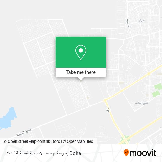 مدرسة أم معبد الاعدادية المستقلة للبنات map