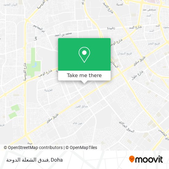 فندق الشعلة الدوحة map
