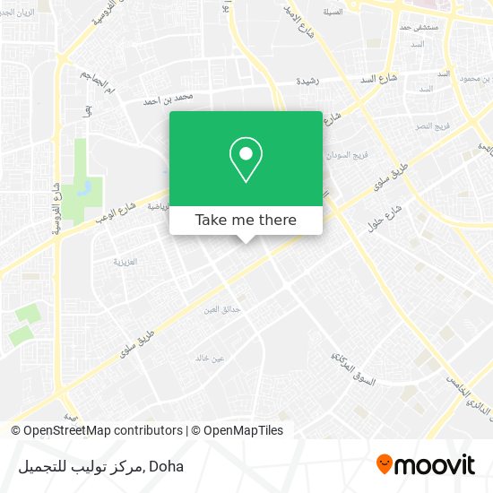 مركز توليب للتجميل map