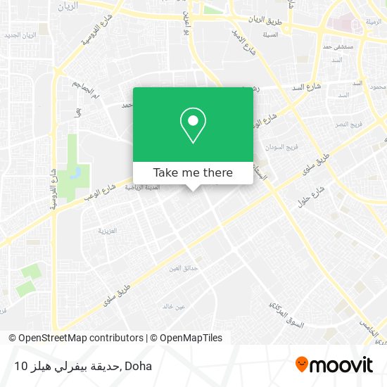 حديقة بيفرلي هيلز 10 map