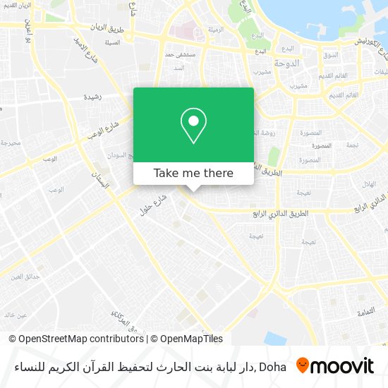 دار لبابة بنت الحارث لتحفيظ القرآن الكريم للنساء map