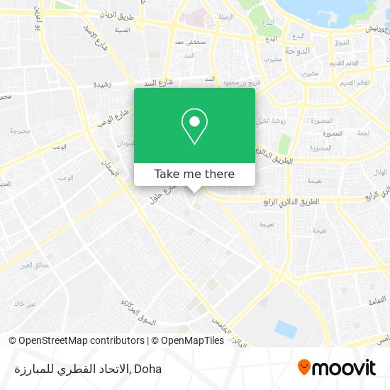الاتحاد القطري للمبارزة map