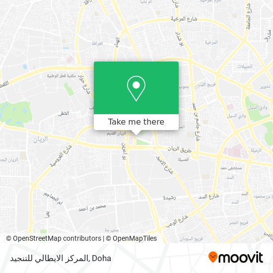 المركز الايطالي للتنجيد map