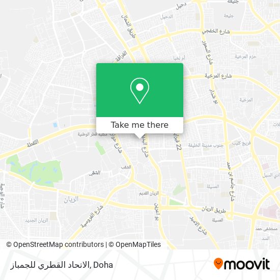 الاتحاد القطري للجمباز map