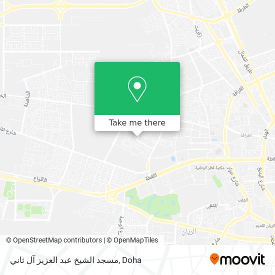 مسجد الشيخ عبد العزيز آل ثاني map