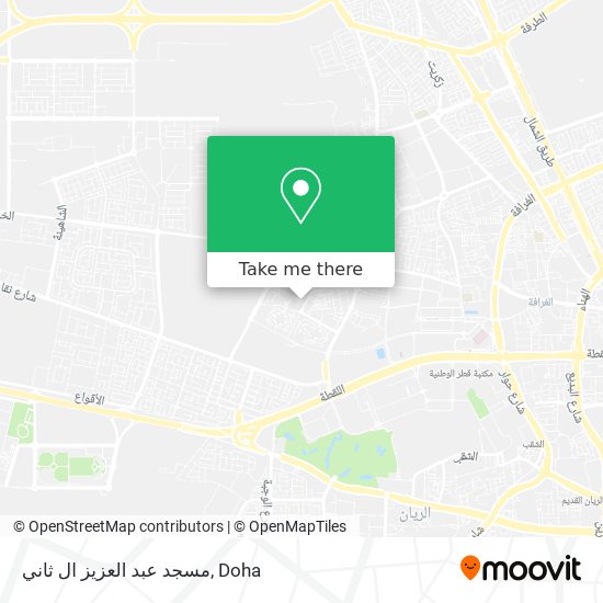مسجد عبد العزيز ال ثاني map