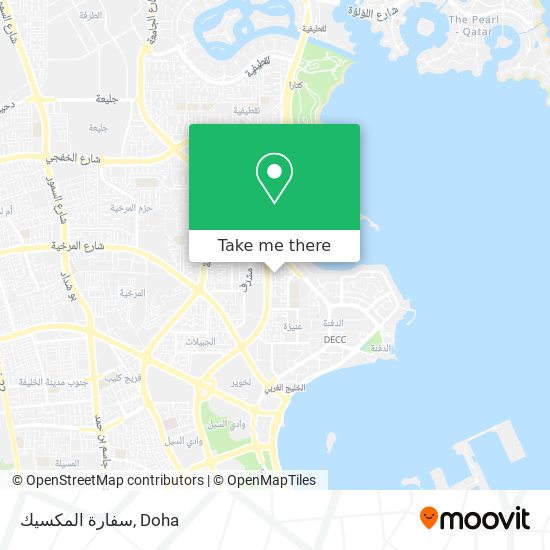 سفارة المكسيك map